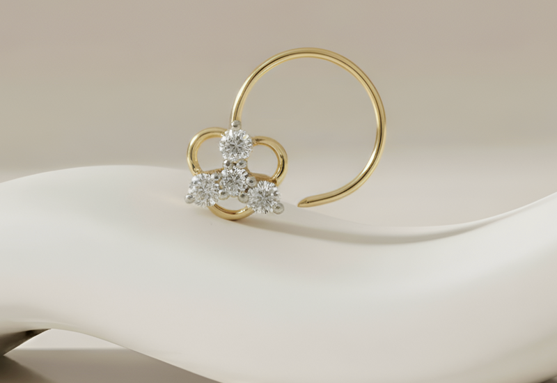 Meira Clover Nose Pin