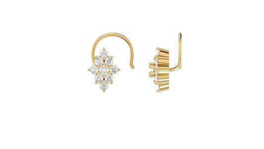 Tara Cluster Nose Pin